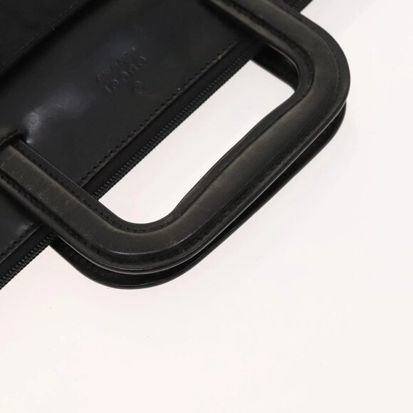 GUCCI Hand Bag Nylon Black Silver 015 3707 Auth 118899 - Picture 8 of 16